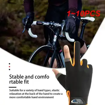1-10 шт. Тонкие летние перчатки для Mtb, перчатки с полными пальцами, мужские Женские Длинные тканевые дышащие нескользящие велосипедные перчатки для