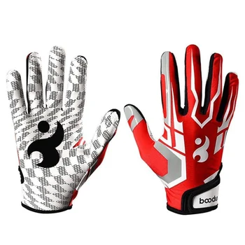 1 Пара бейсбольных перчаток, велосипедные перчатки с полными пальцами, Противоскользящие Гелевые перчатки для регби, футбольные перчатки для спорта на открытом воздухе