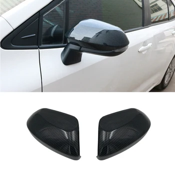 1 Пара Карбоновых автомобильных зеркал заднего вида, Декоративная крышка заднего зеркала для Toyota Corolla Ralink 2019-2021 Автомобильные Аксессуары