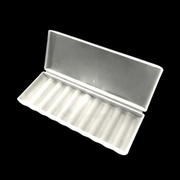 10 Слотов Прозрачный Белый пластиковый ящик для хранения батареек, жесткий контейнер, держатель, чехол для батареек AAA / AA / 18650, Органайзер, Аксессуары