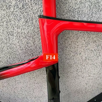2023 F14 Карбоновая велосипедная рама, Высококачественная рама для шоссейного велосипеда, Велосипедная рама, Дисковый тормоз / V-образный тормоз, подходит для Di2, Сделано в Тайване