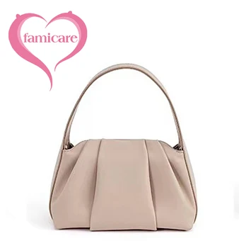 2023 Новая сумка, кожаная женская сумка, сумки через плечо, универсальная мода, Корейский Французский стиль, Плиссированный облачный пакет
