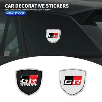 3D Металлическая Наклейка Значок на кузове автомобиля, Щит, Аксессуары для укладки Toyota GR Sport Gazoo Racing Yaris 86 Corolla Hilux Supra C-HR