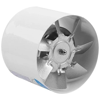 4-дюймовый встроенный канальный вентилятор, вентилятор с металлическими трубами, вытяжной вентилятор, Мини-вытяжка, настенный вентилятор для ванной, туалета