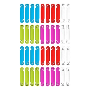 40 Шт Кабельные Бирки Бирки Для Управления Кабелем Разноцветные Кабельные Этикетки Идентификационные Бирки Шнура Для USB Компьютера Зарядного Устройства Телефона