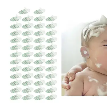 50 штук водонепроницаемых детских наклеек на уши тонкие наушники Защитные чехлы для ушей для купания малышей, занимающихся водными видами спорта