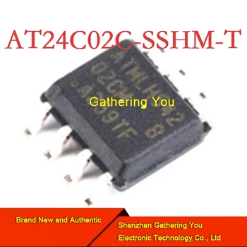 AT24C02C-SSHM-T SOP8, Электрически стираемая программируемая память, доступная только для чтения, Абсолютно новая аутентичная