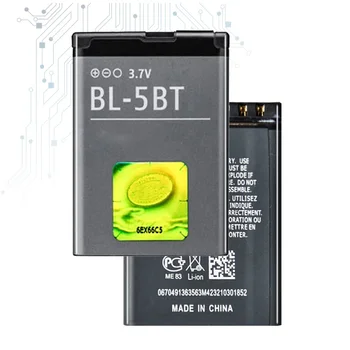 BL-5BT 870mAh Высококачественная Сменная Батарея Мобильного Телефона Для Nokia 2608 2600c 7510a 7510s N75 Smartphon Batteries