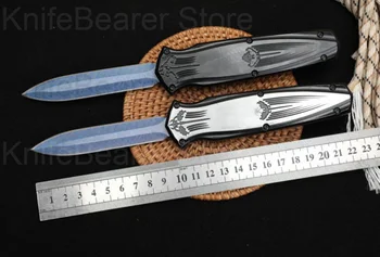 Micro OTF Tech Knife Серия Bat 440C Лезвие из стали твердостью 59HRC, ручка для карманного ножа для самообороны на открытом воздухе, для кемпинга