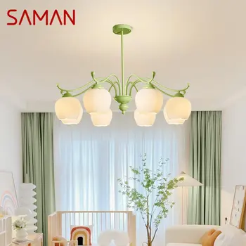 SAMAN Современная Потолочная Люстра Светильники Flesh Creative Decor LED Подвесной Светильник для Домашней Спальни