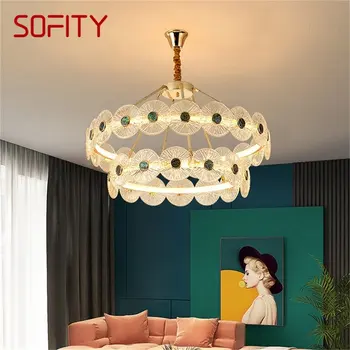 SOFITY, люстры в стиле постмодерн, светодиодные светильники, подвесное освещение, домашняя светодиодная подсветка для гостиной