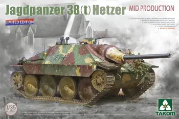 TAKOM 2171X в масштабе 1/35 Jagdpanzer 38 (t) Hetzer среднего производства без интерьера, ограниченный набор моделей