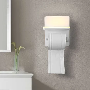 USB Настенный светильник, держатель для салфеток, Держатель для туалетной бумаги, Настенный светильник для ванной Комнаты, Туалет, Балкон, Раковина, Держатель для рулонной бумаги, настенный светильник