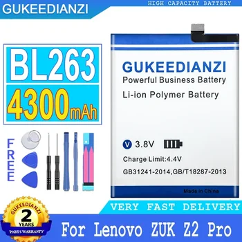 Аккумулятор GUKEEDIANZI BL263 для Lenovo, Аккумулятор большой мощности, для Lenovo ZUK Z2 PRO, Z2pro, 4300 мАч