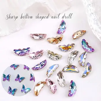 Аксессуары, японские крылья бабочки, Стразы для ногтей с бабочками, украшения для ногтей, 3D Дрели для ногтей, украшения для ногтей.