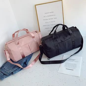 Большая женская дорожная сумка с карманом для путешествий, модная спортивная сумка через плечо с отделением для обуви, сумка для хранения одежды