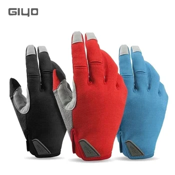 Ветрозащитные велосипедные перчатки с сенсорным экраном, противоскользящие велосипедные рукавицы из лайкровой ткани, длинная перчатка для шоссейного велосипеда