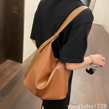 винтажная большая сумка-ведро дизайнерские бродяги женские сумки через плечо роскошные мягкие женские сумки из искусственной кожи большая сумка-тоут простая женская сумка 2021