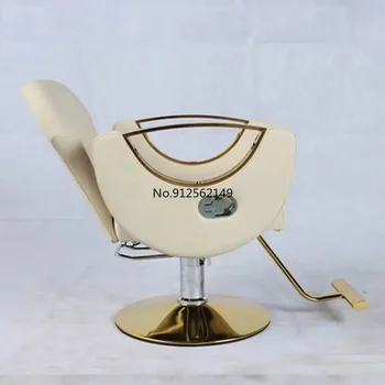 Винтажное Парикмахерское кресло Парикмахерская Современное Кресло для стрижки волос Поворотные Подъемные Парикмахерские кресла Мебель для салона