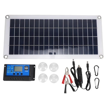 Гибкая солнечная панель ABSF мощностью 10 Вт, Солнечные элементы для автомобиля, лодки на колесах, дома, фургона на крыше, кемпинга, солнечной батареи, модуля солнечного контроллера