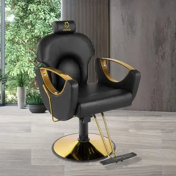 Гидравлическое парикмахерское кресло, салонное кресло, вращающееся на 360 градусов, кресло для укладки волос, татуировка парикмахера-стилиста с регулируемой высотой