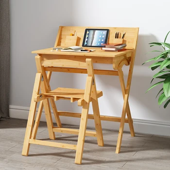 Детский стол Складной стол для учебы Откидной стол Студенческий стол В комплекте Современный минималистичный складной стол