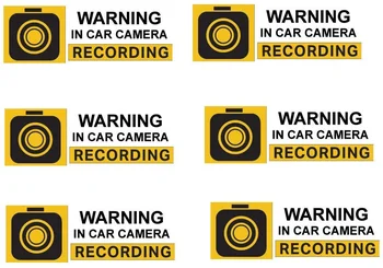 Для 6шт Мандала Ремесла Автомобильная Противоугонная камера видеонаблюдения Аудио-Видеозапись Передняя Клейкая наклейка на окно Термоаппликация