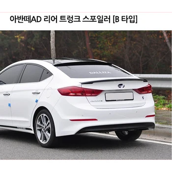 Для Hyundai Elantra Spoiler 2016 2017, украшение заднего крыла автомобиля, высококачественный АБС-пластик, Неокрашенная Грунтовка, задний спойлер багажника