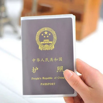 Дорожный водонепроницаемый грязезащитный чехол для паспорта, кошелек, Прозрачные держатели для удостоверений личности из ПВХ, бизнес-держатель для кредитных карт, чехол, сумка