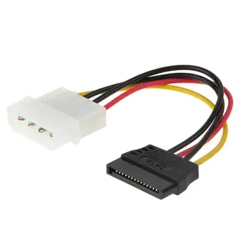 Кабель-адаптер питания Serial ATA SATA 4 Pin IDE Molex к 1/2/3 15-контактного жесткого диска Горячая акция по всему миру