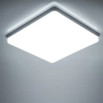Квадратный светодиодный потолочный светильник для спальни Потолочные светильники нейтрального белого холодного теплого белого 48 Вт 24 Вт потолочные светильники для освещения гостиной