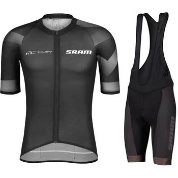 Комплект для велоспорта Мужской комплект из джерси с короткими рукавами ODLO SRAM, дышащая велосипедная одежда, Летняя велосипедная одежда MTB для велоспорта на открытом воздухе