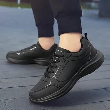 Кроссовки для бега Кроссовки для мужчин Спортивная обувь 30 см Мужская обувь Кожаная Дышащая легкая для ходьбы Повседневная Мужская обувь для вождения