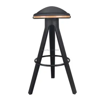 Кухонная мебель из кованого железа, барный стул из массива дерева, Коммерческий Высокий стул, Ретро Лофт, Промышленный Барный стул на стойке регистрации