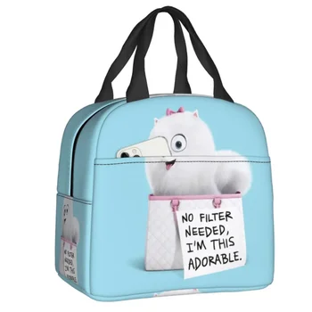 Милая сумка для ланча с изоляцией для собак породы Померанский шпиц для кемпинга и путешествий из анимационного фильма, сменный холодильник, термос для ланча для женщин и детей