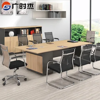 Офисная мебель простая панель большой переговорный зал прямоугольный стол для переговоров стол для переговоров
