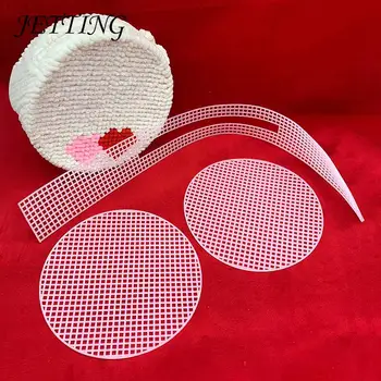 Пластиковый сетчатый лист для вязания сумок, принадлежности для ткачества, проекты вязания крючком, аксессуары для плетеных сумок своими руками