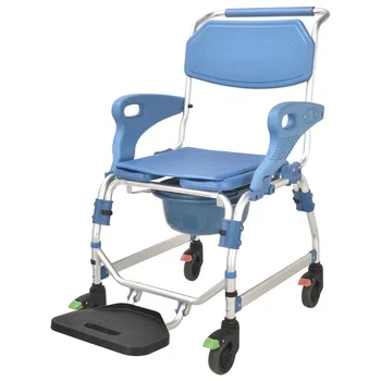Пожилых горшок стул сиденье для ванны колеса туалет стул с колесами горшок туалет сиденье стула инвалидов с колесами комод стулья