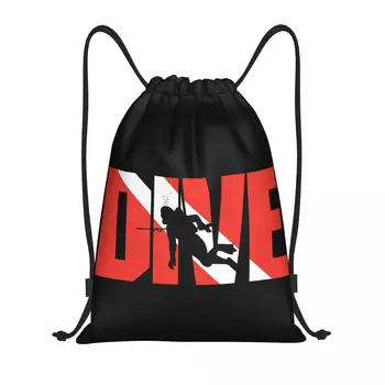 Потрясающие сумки на шнурке для подводного плавания для тренировок, рюкзаки для йоги, Женские Мужские Рюкзаки для дайвинга в океане, Идея подарка для Дайвера, Рюкзак для спортивного зала