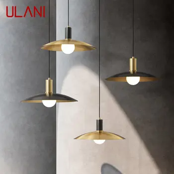 Современные латунные подвесные светильники ULANI, светодиодная медная люстра, классический креативный декор для современного дома, столовой и кабинета