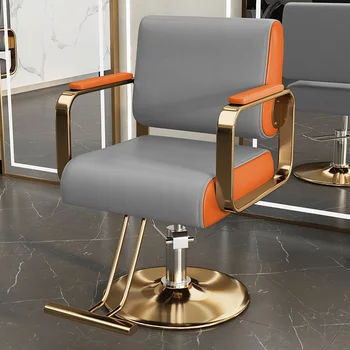Спа-парикмахерская Парикмахерские кресла с вращающимися откидывающимися подлокотниками Парикмахерские кресла Профессиональные табуреты для салонов красоты WJ25XP