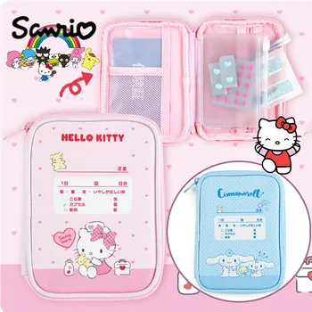 Сумка-органайзер Sanrio Hello Kitty Студенческая сумка для ручек Сумка для руководства Мультяшная холщовая сумка Kuromi Сумка для хранения книг Аниме Организация