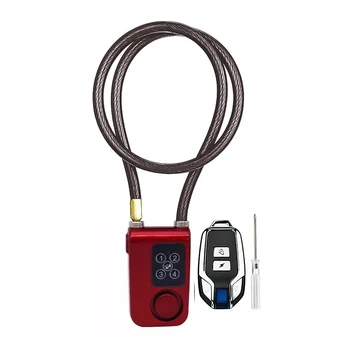 Супер Интеллектуальное Управление Приложением Телефона Smart Alarm Bluetooth Lock Водонепроницаемый Замок Сигнализации 110 дБ Открытый Велосипед Противоугонный Замок