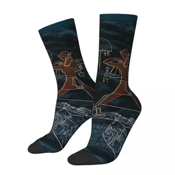 Счастливые мужские носки Битва народов моря Рамзес Третий Ретро Древний Египет Египетский хип-хоп Crazy Crew Подарочный носок с рисунком