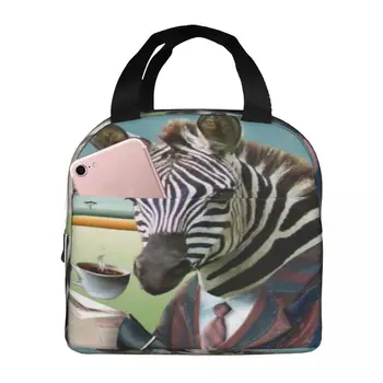 Термосумка для утреннего ланча Zebra, сумки для ланча, школьные сумки для ланча