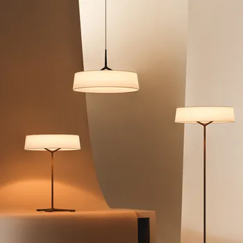 Торшер Итальянского дизайна, тканевый напольный светильник для ресторана, гостиной, кухонного островка, спальни, прикроватной тумбочки для чтения, настольного светильника