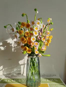 Цветы Валлийской лилии/Convallariae Flowers /Подарки на День рождения /Праздничные цветы/Свадебный букет/Цветы на заказ, Связанные крючком