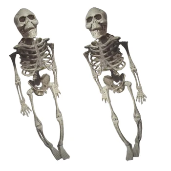 Человеческий скелет, Декор из Черепа на Хэллоуин, Реалистичный Искусственный Скелет человека, Украшения из скелета на Хэллоуин