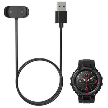 1 М Зарядное Устройство USB-кабель для зарядки смарт-часов Xiaomi T-Rex Pro, Подставка для зарядных устройств, линия быстрой зарядки смарт-часов # W0