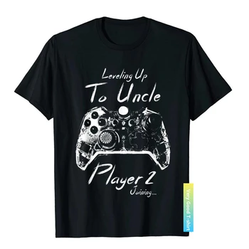 I Leveled Up To Uncle 2020, Повышен до футболки Uncle 2020, Удобные футболки для мужчин, Специальная хлопковая футболка В подарок